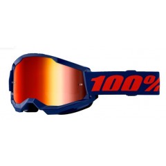 100% STRATA 2 ZATEMNJENA MOTOKROS OČALA NAVY